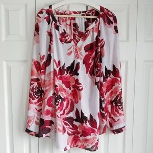 Liz Claiborne Floral Blouse · Top